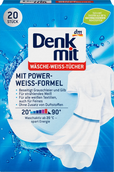 Bleached paper, 20 pcs - Denkmit - Made in Germany