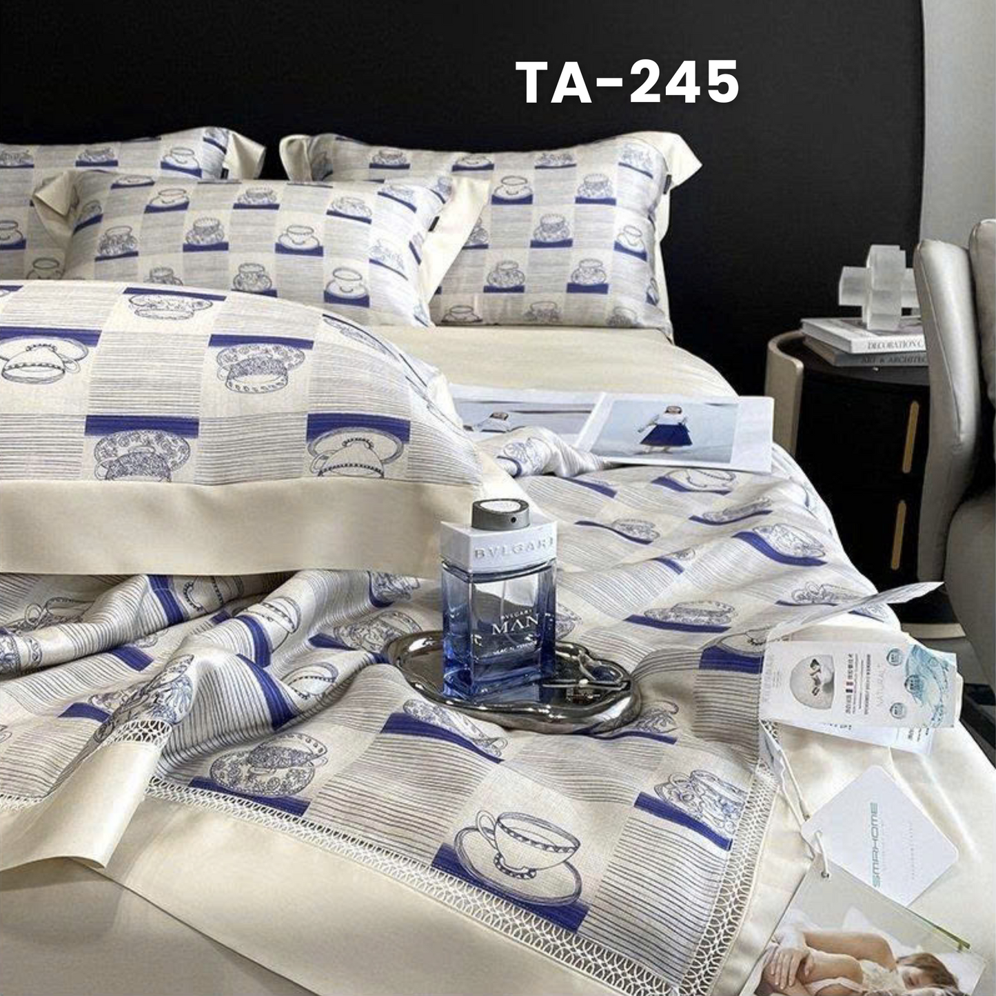 Set ga giường gồm : 1 vỏ chăn, 1 drap bọc và 2 vỏ gối