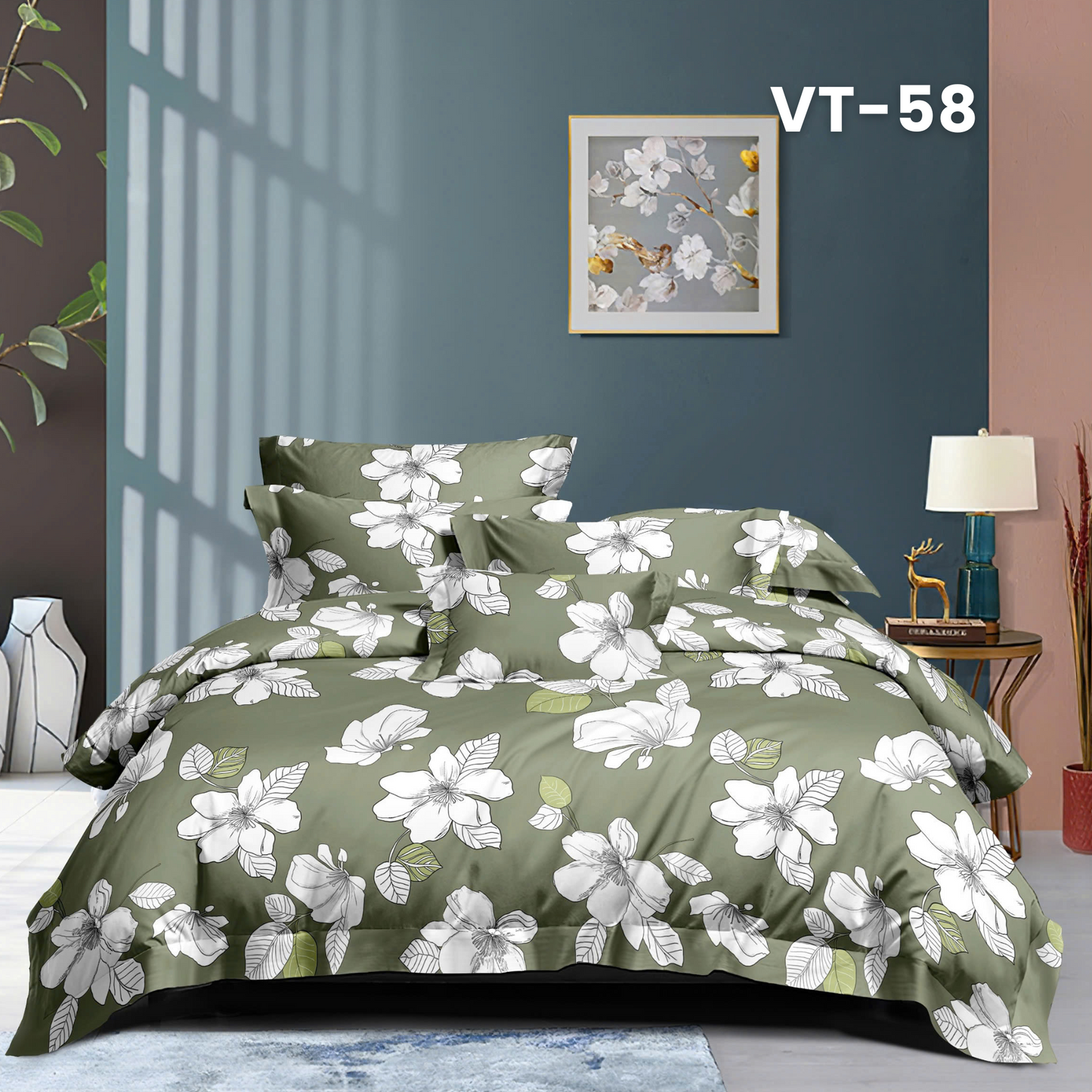(Pre Order) Tencel Polyester Basic Set - 1 Duvet cover, 1 Fitted sheet and 2 Pillow cases