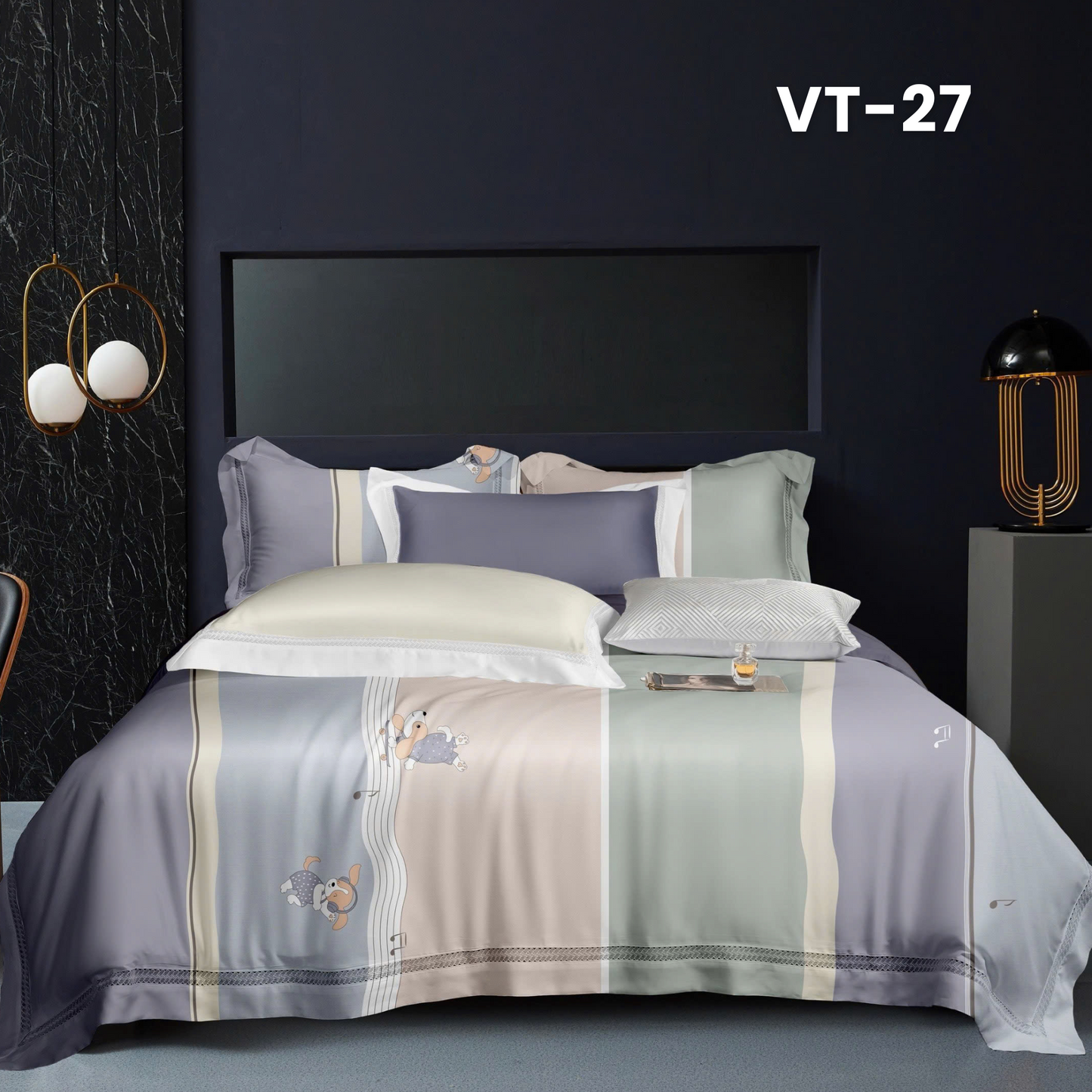 (Pre Order) 11-Piece Full Bedding Set - Tencel Polyester