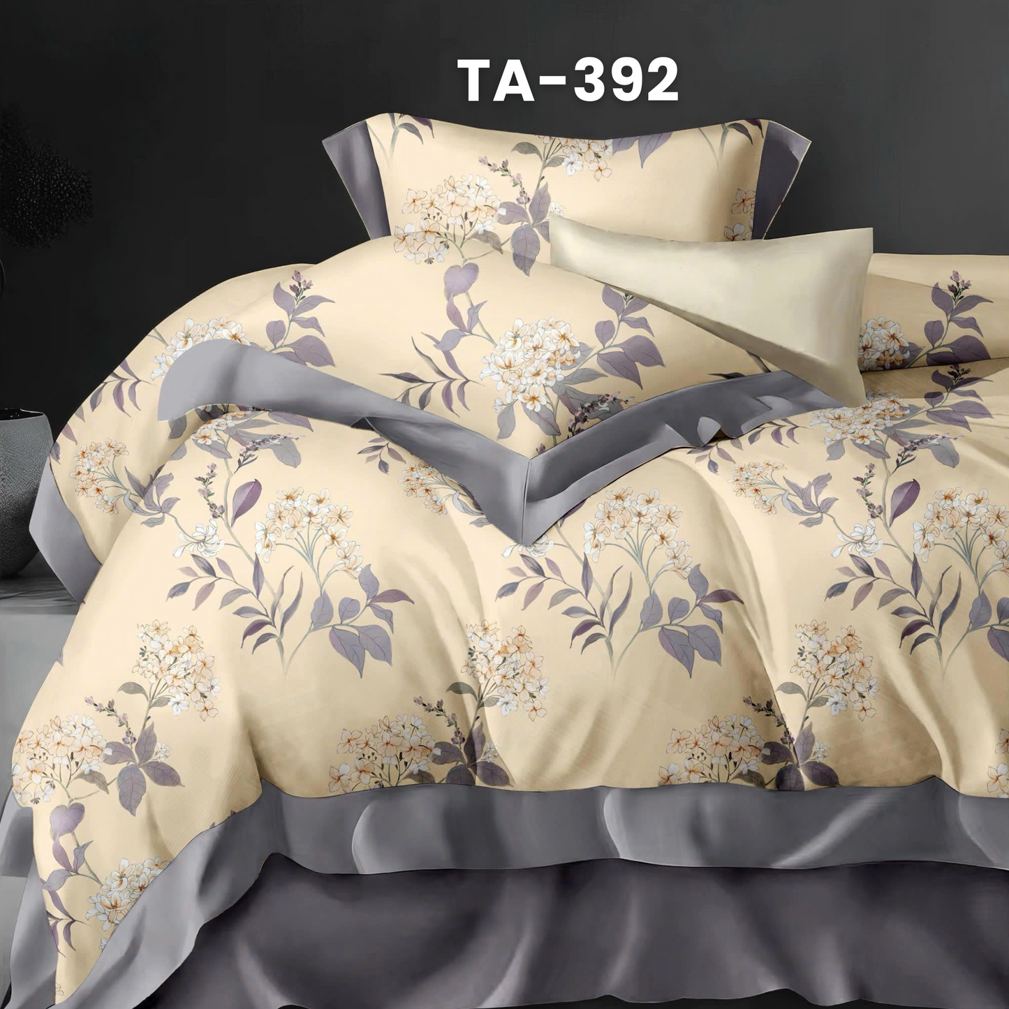 Set ga giường gồm : 1 vỏ chăn, 1 drap bọc và 2 vỏ gối