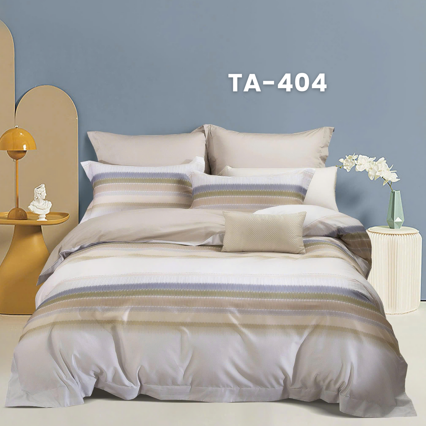 Set ga giường gồm : 1 vỏ chăn, 1 drap bọc và 2 vỏ gối