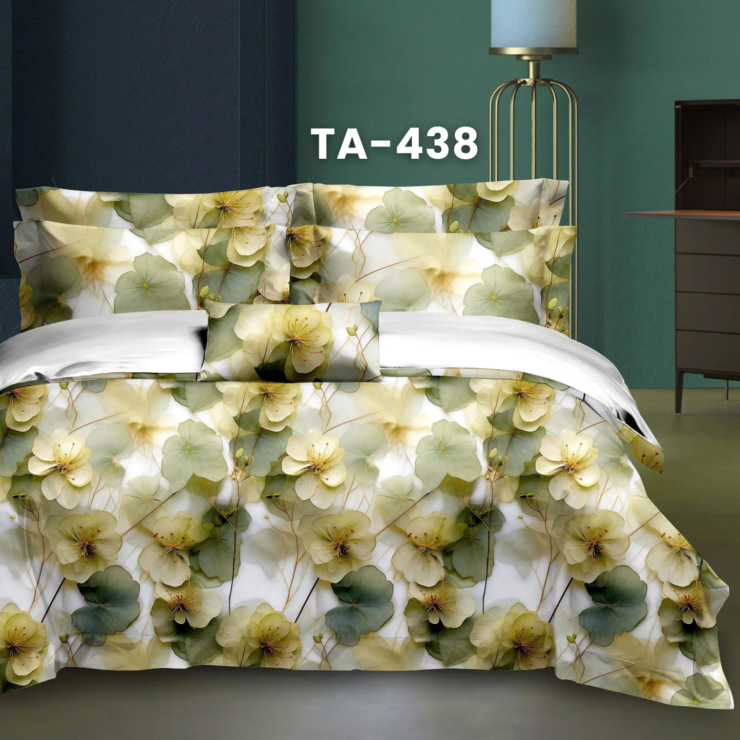(Pre Order) Patterned 100% Tencel Basic Set - 1 Duvet cover, 1 Fitted sheet and 2 Pillow cases