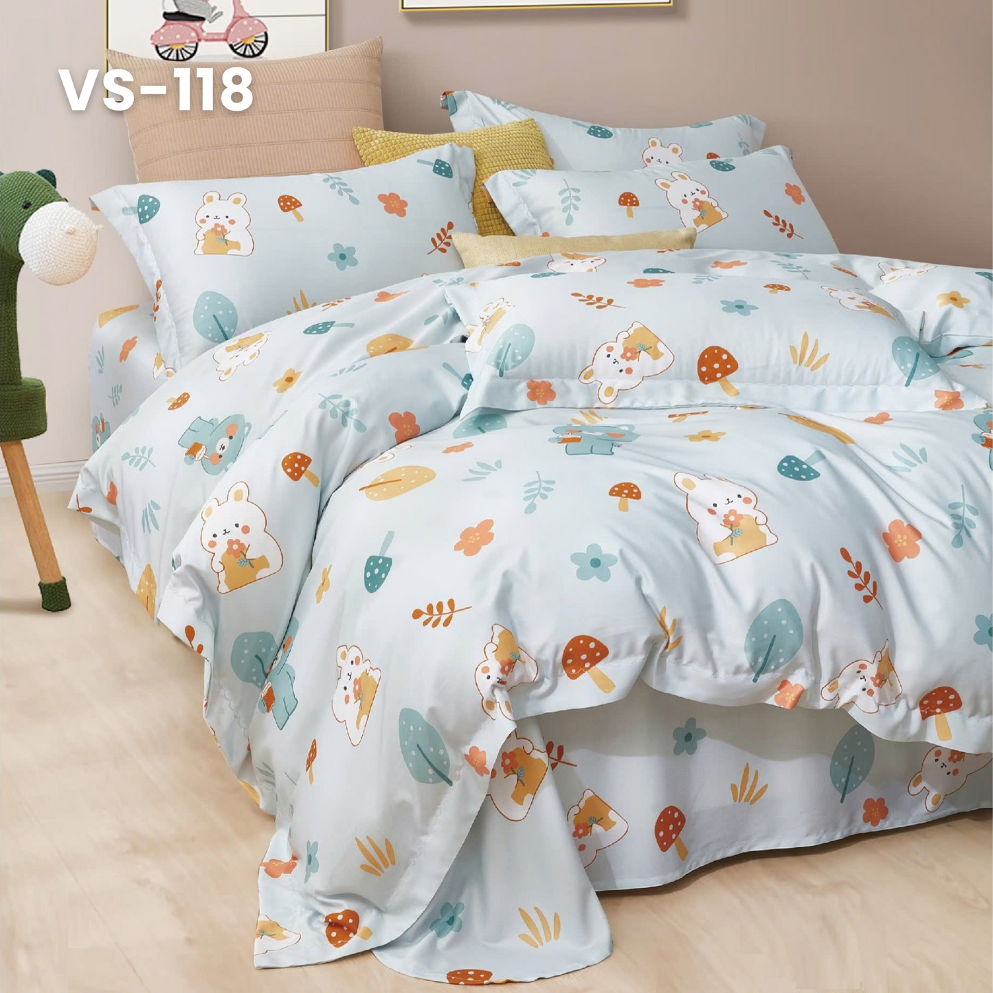 (Pre Order) Tencel Microfiber Basic Set - 1 Duvet cover, 1 Fitted sheet and 2 Pillow cases