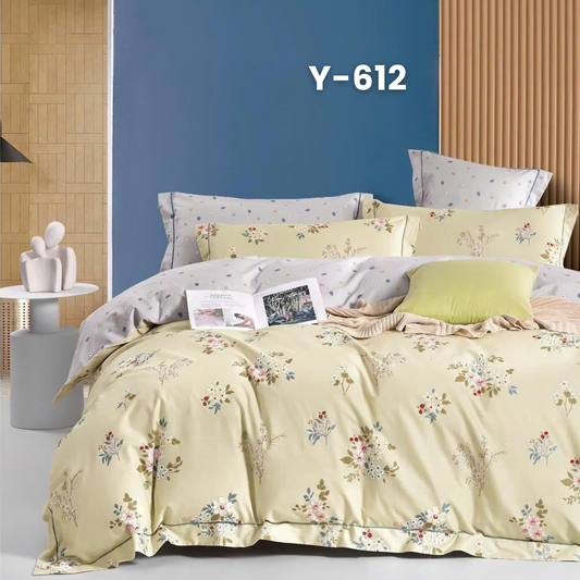 (Pre Order) Cotton-Silk T200 Basic Set - 1 Duvet cover, 1 Fitted sheet and 2 Pillow cases