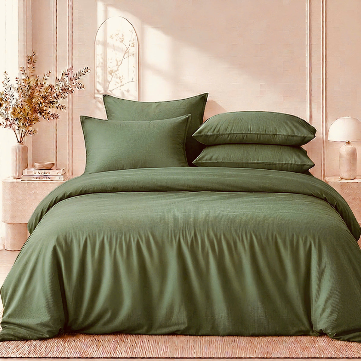 Cotton Budget Set - 1 Fitted sheet and 2 Pillow cases