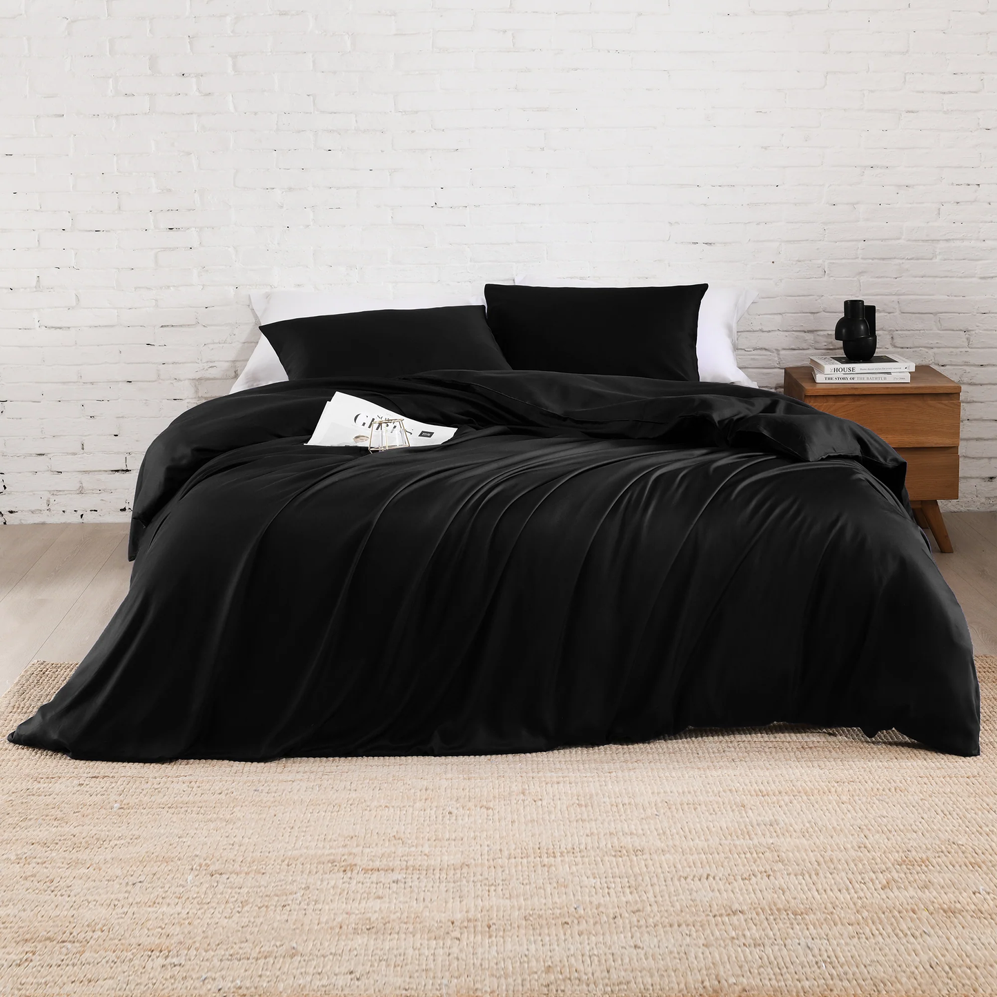 Tencel Basic Set - 1 Duvet cover, 1 Fitted sheet and 2 Pillow cases