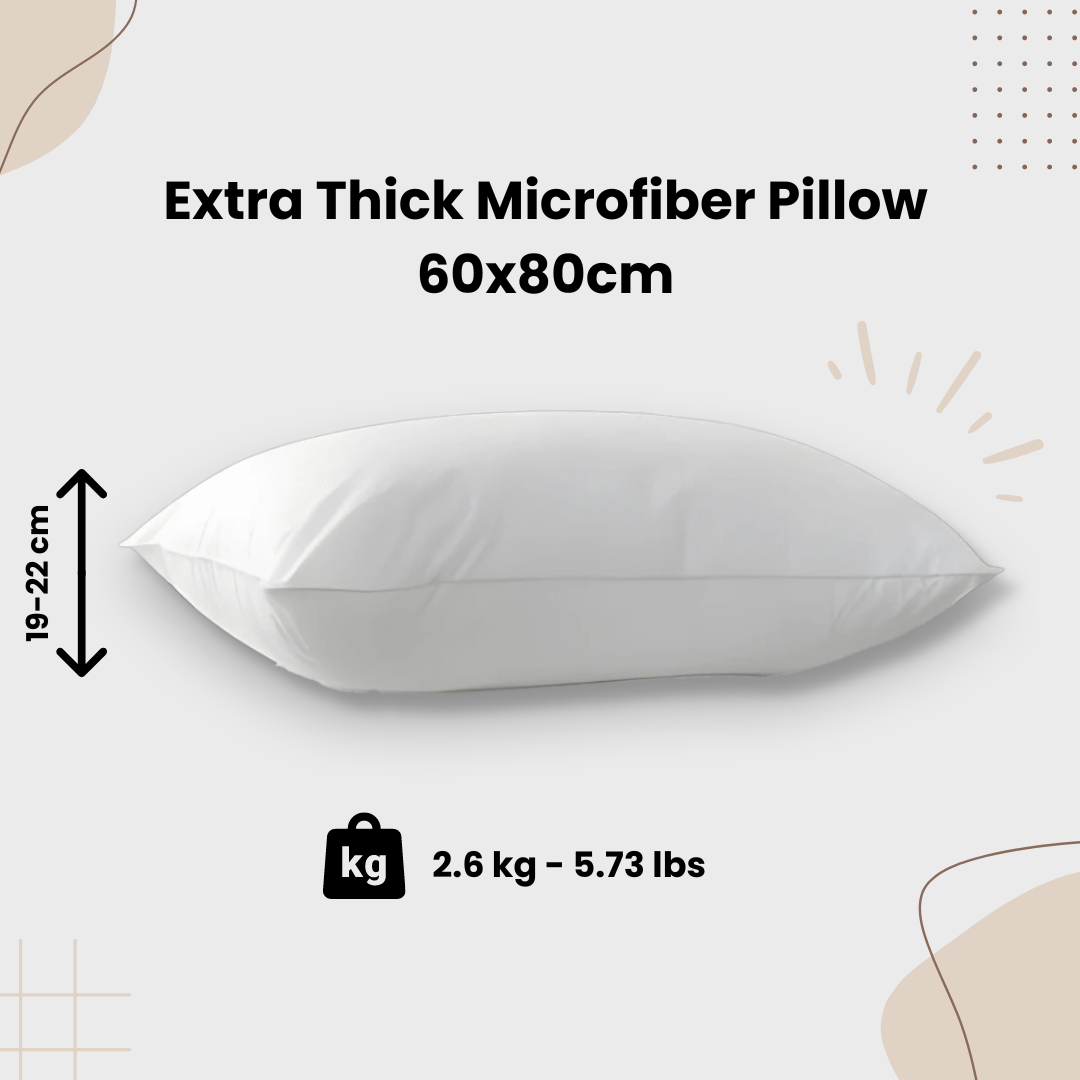 Extra Thick Microfiber Pillow