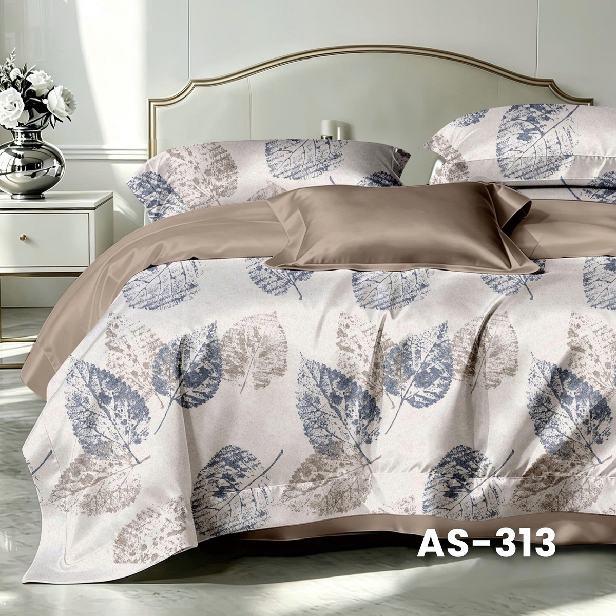(Pre Order) 100% Cotton Basic Set - 1 Duvet cover, 1 Fitted sheet and 2 Pillow cases - AS color