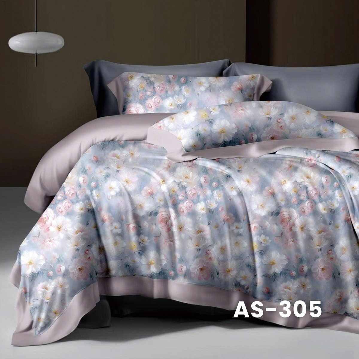 (Pre Order) 100% Cotton Basic Set - 1 Duvet cover, 1 Fitted sheet and 2 Pillow cases - AS color