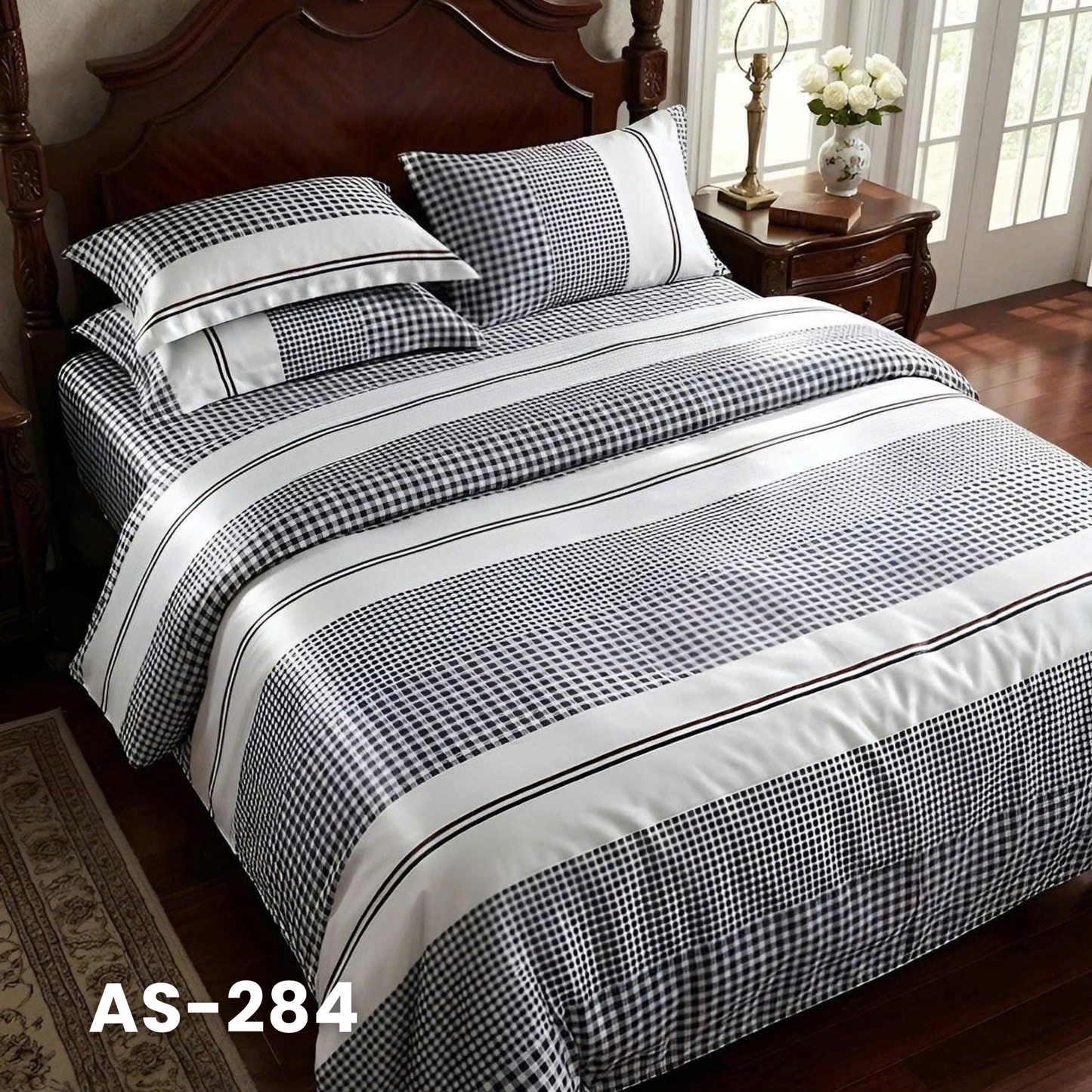 (Pre Order) Bed-in-a-bag set - 100% Cotton - AS Color