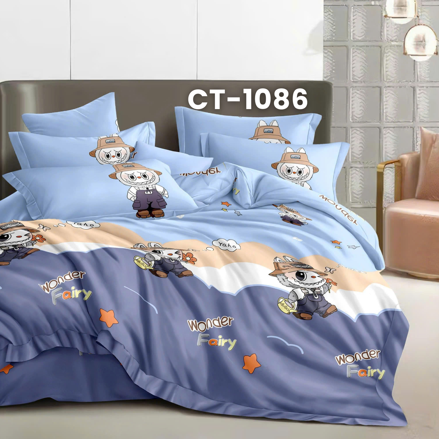 1 vỏ chăn, 1 drap bọc và 2 vỏ gối BỘ ga trải giường