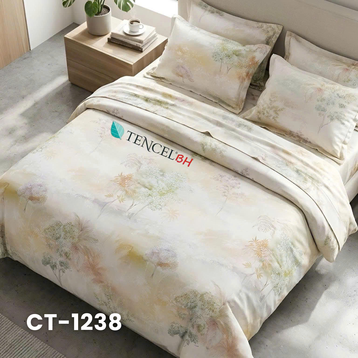 1 vỏ chăn, 1 drap bọc và 2 vỏ gối BỘ ga trải giường