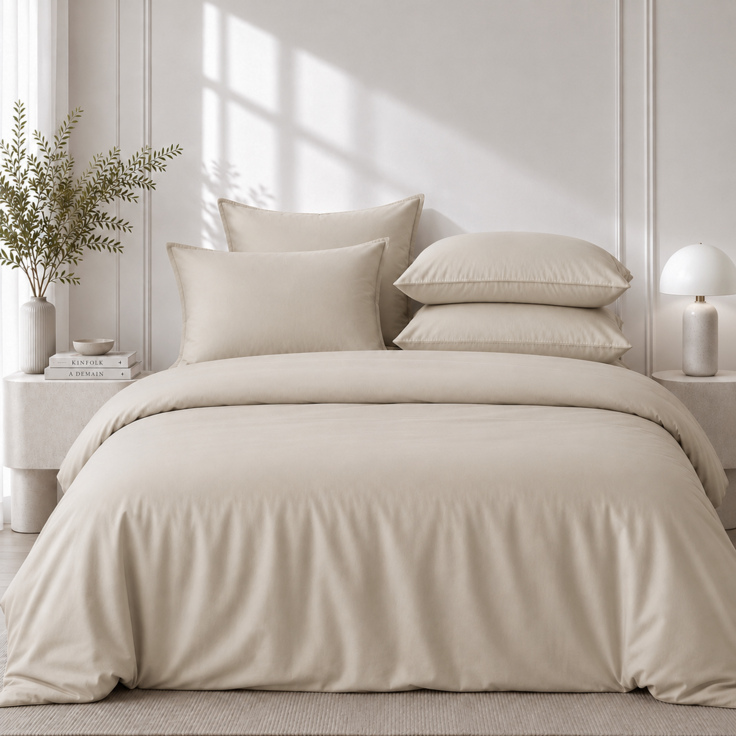 Bộ Cotton Cơ Bản - 1 Vỏ Chăn, 1 Ga Chun Và 2 Vỏ Gối