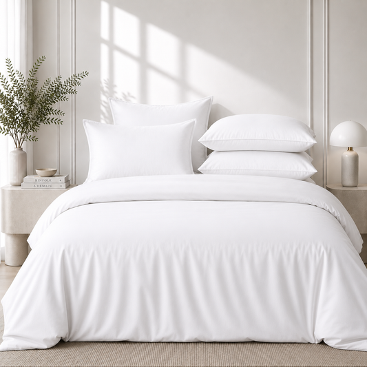 Cotton Budget Set - 1 Fitted sheet and 2 Pillow cases