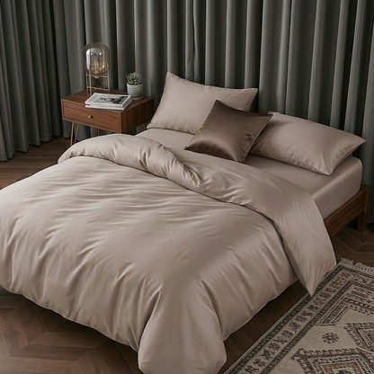 Tencel Basic Set - 1 Duvet cover, 1 Fitted sheet and 2 Pillow cases