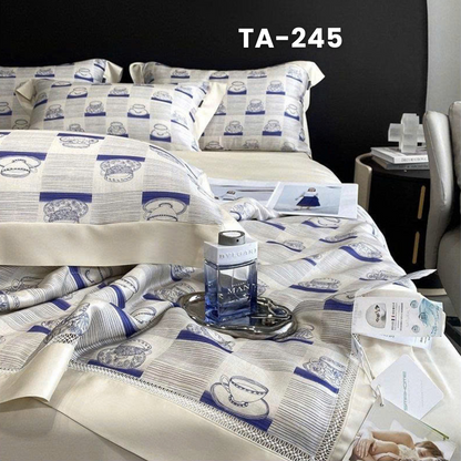 Set ga giường gồm : 1 vỏ chăn, 1 drap bọc và 2 vỏ gối