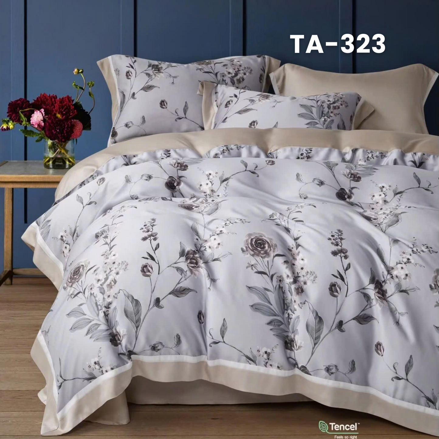 Set ga giường gồm : 1 vỏ chăn, 1 drap bọc và 2 vỏ gối