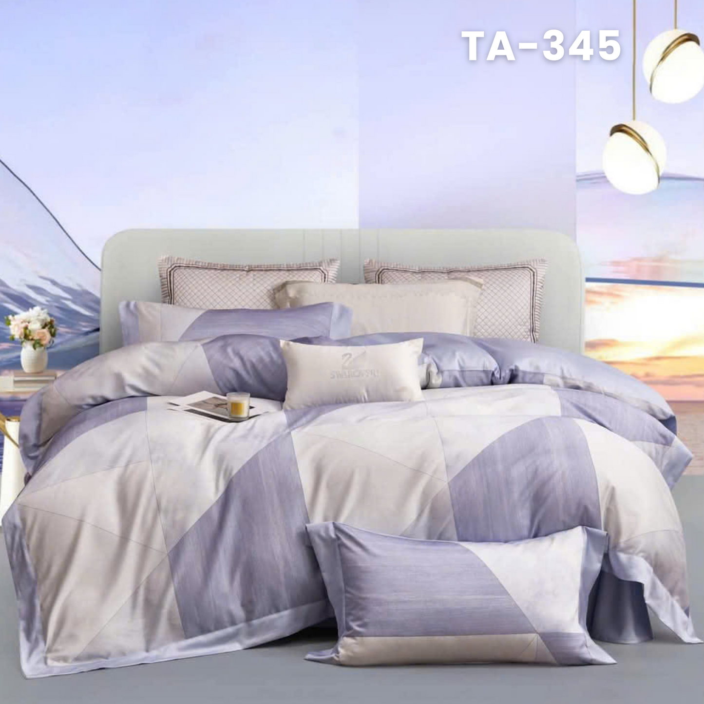 Customize Tencel Basic Set - 1 Duvet cover, 1 Fitted sheet and 2 Pillow cases - Choose your color