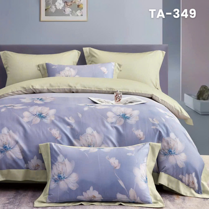 (Pre Order) Patterned 100% Tencel Basic Set - 1 Duvet cover, 1 Fitted sheet and 2 Pillow cases