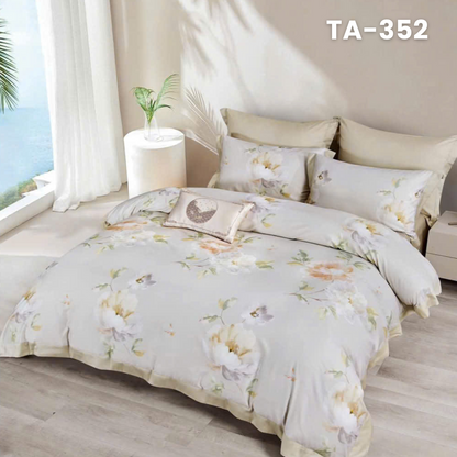 Customize Tencel Basic Set - 1 Duvet cover, 1 Fitted sheet and 2 Pillow cases - Choose your color