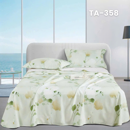 Customize Tencel Basic Set - 1 Duvet cover, 1 Fitted sheet and 2 Pillow cases - Choose your color