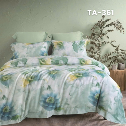 Customize Tencel Basic Set - 1 Duvet cover, 1 Fitted sheet and 2 Pillow cases - Choose your color