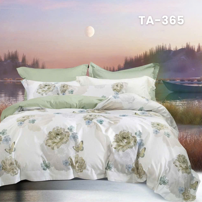 Customize Tencel Basic Set - 1 Duvet cover, 1 Fitted sheet and 2 Pillow cases - Choose your color