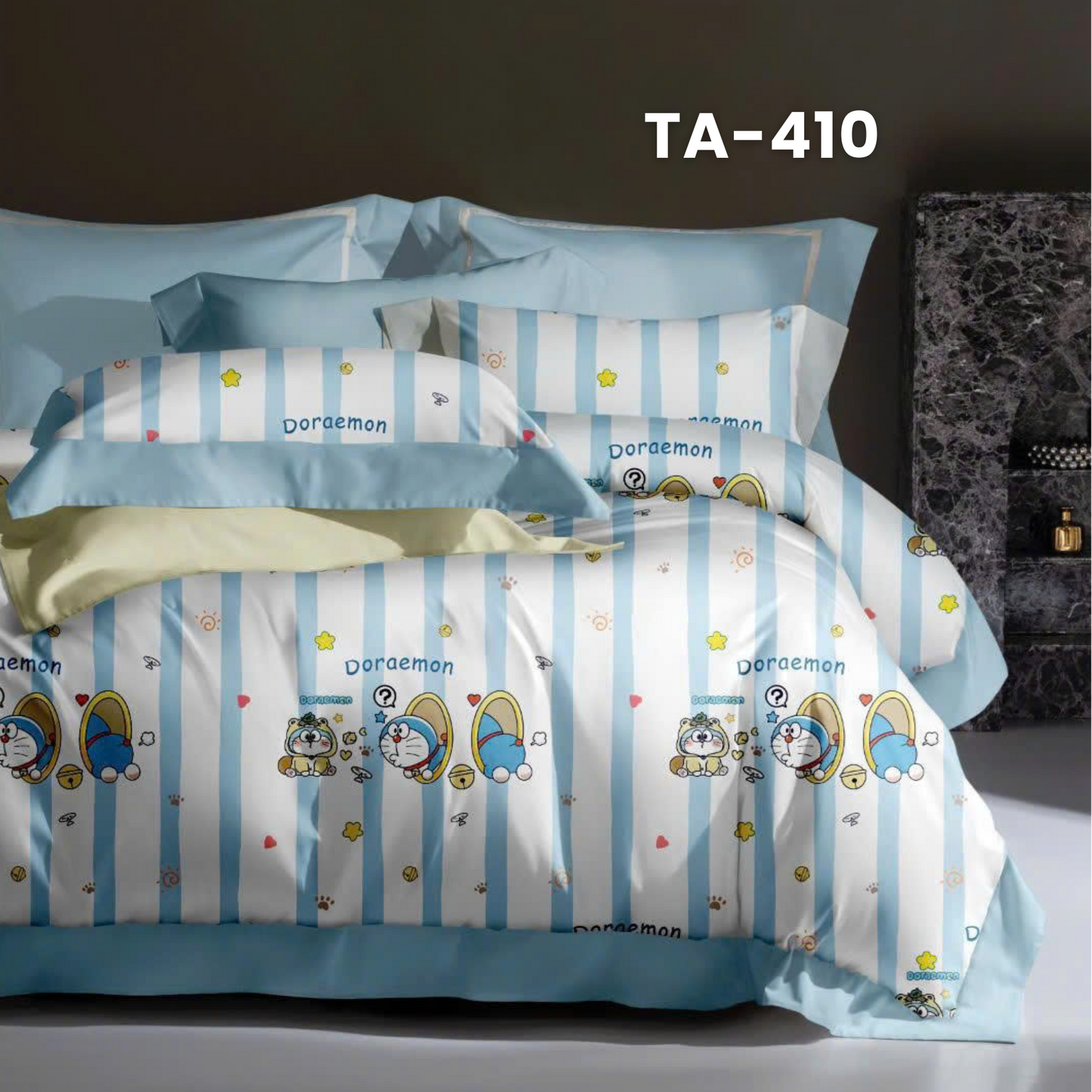 Set ga giường gồm : 1 vỏ chăn, 1 drap bọc và 2 vỏ gối