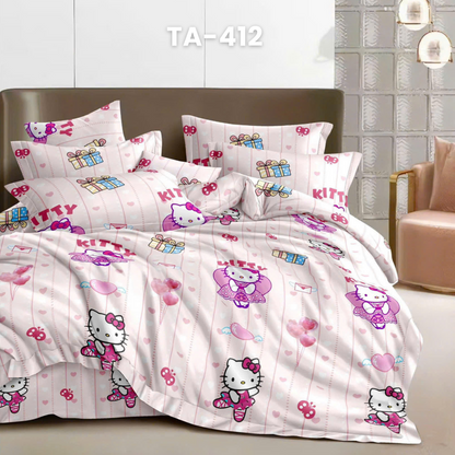 (Pre Order) Patterned 100% Tencel Basic Set - 1 Duvet cover, 1 Fitted sheet and 2 Pillow cases