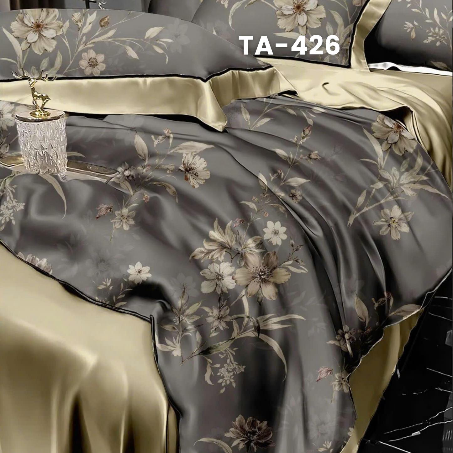 (Pre Order) Patterned 100% Tencel Basic Set - 1 Duvet cover, 1 Fitted sheet and 2 Pillow cases
