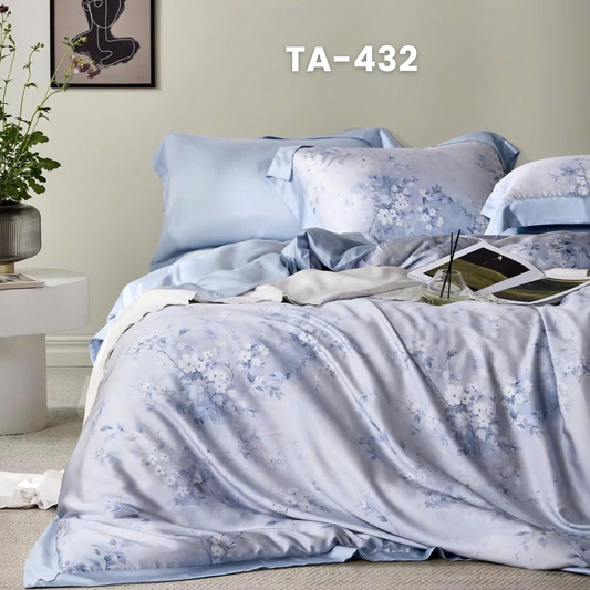 (Pre Order) 11-Piece Full Bedding Set - Patterned 100% Tencel
