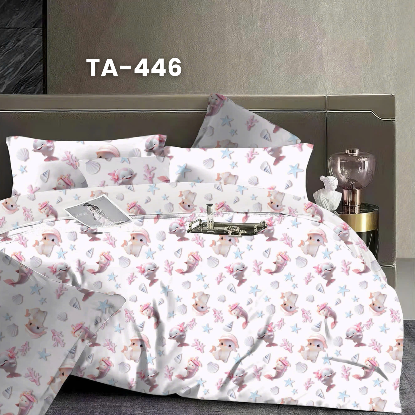 (Pre Order) Patterned 100% Tencel Basic Set - 1 Duvet cover, 1 Fitted sheet and 2 Pillow cases