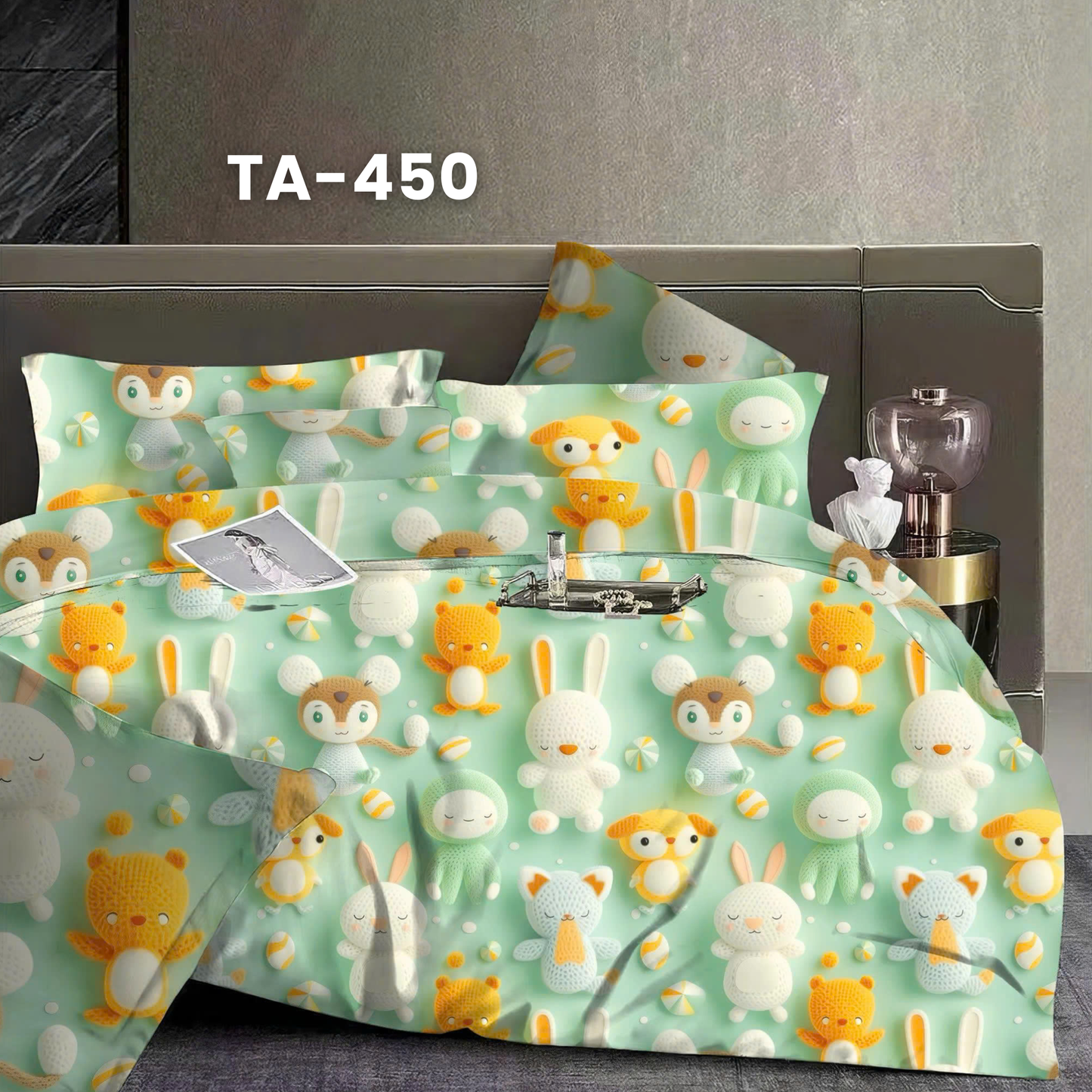 (Pre Order) Patterned 100% Tencel Basic Set - 1 Duvet cover, 1 Fitted sheet and 2 Pillow cases