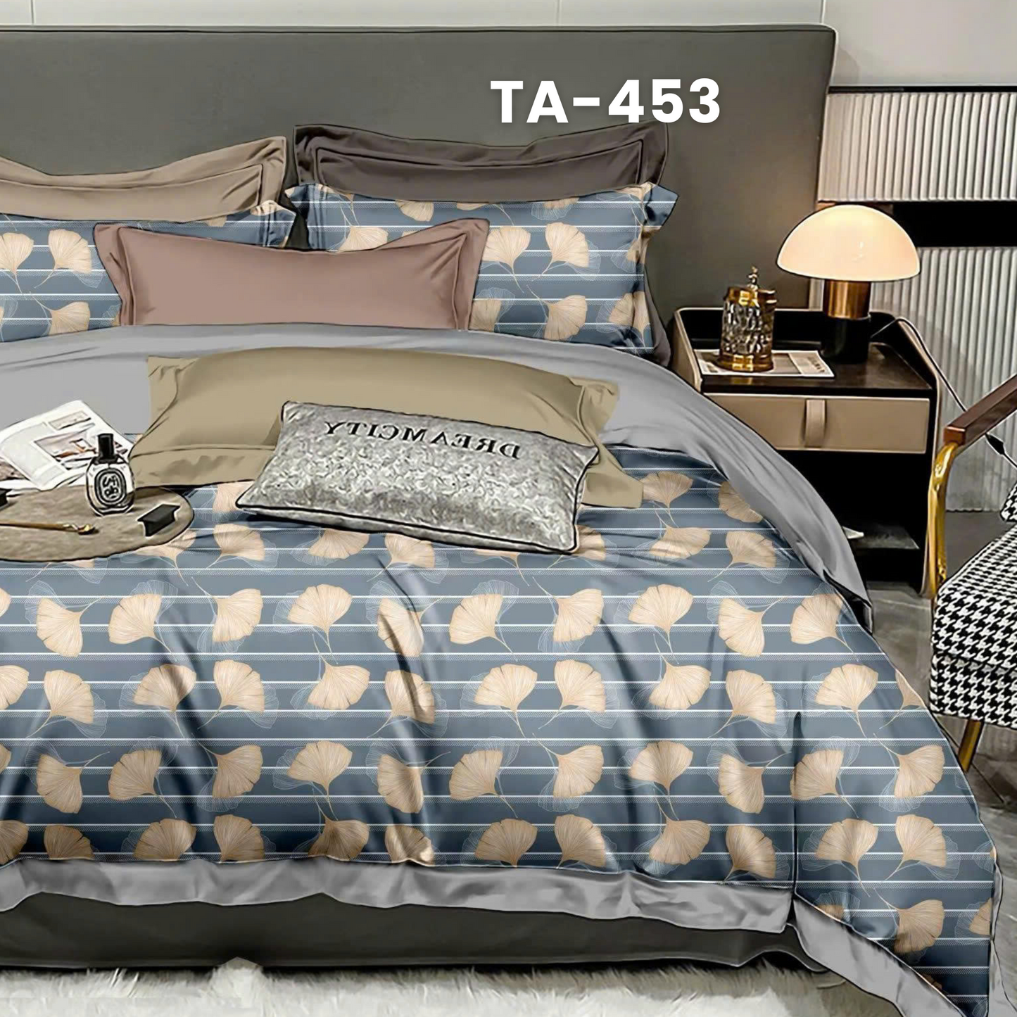 (Pre Order) Patterned 100% Tencel Basic Set - 1 Duvet cover, 1 Fitted sheet and 2 Pillow cases