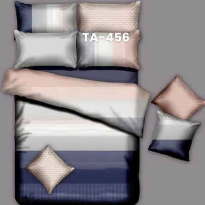 (Pre Order) Patterned 100% Tencel Basic Set - 1 Duvet cover, 1 Fitted sheet and 2 Pillow cases