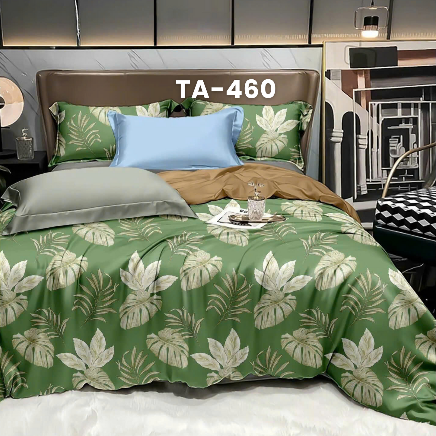 (Pre Order) Patterned 100% Tencel Basic Set - 1 Duvet cover, 1 Fitted sheet and 2 Pillow cases