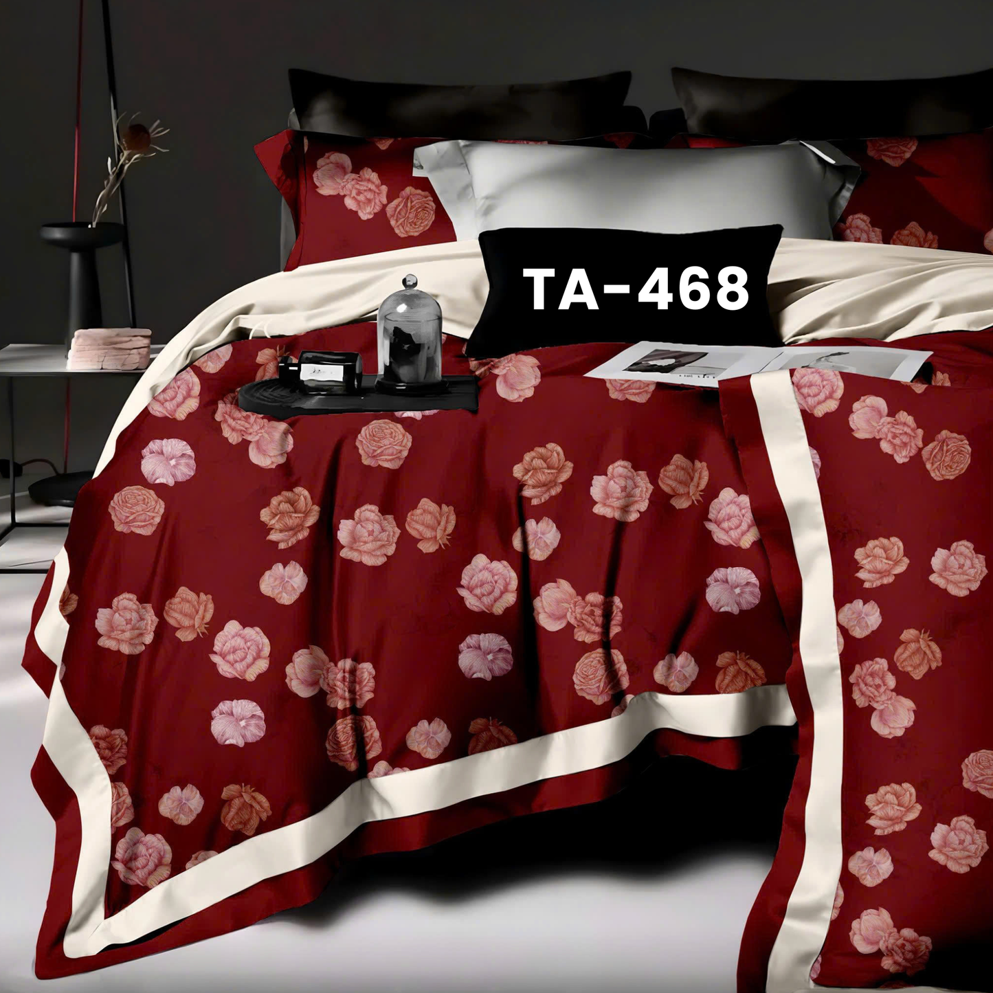 (Pre Order) Patterned 100% Tencel Basic Set - 1 Duvet cover, 1 Fitted sheet and 2 Pillow cases