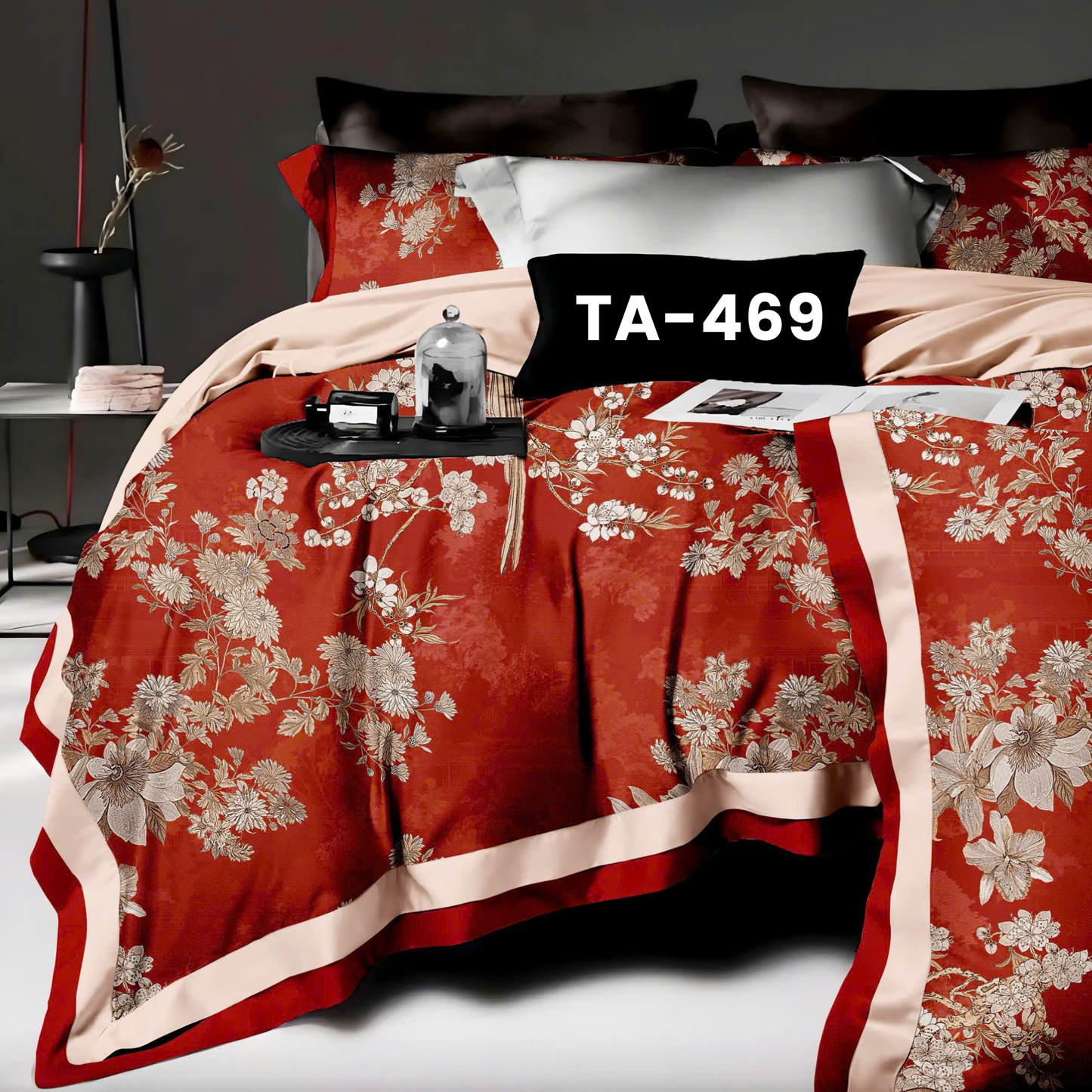 (Pre Order) Patterned 100% Tencel Basic Set - 1 Duvet cover, 1 Fitted sheet and 2 Pillow cases