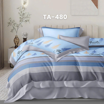 (Pre Order) 11-Piece Full Bedding Set - Patterned 100% Tencel