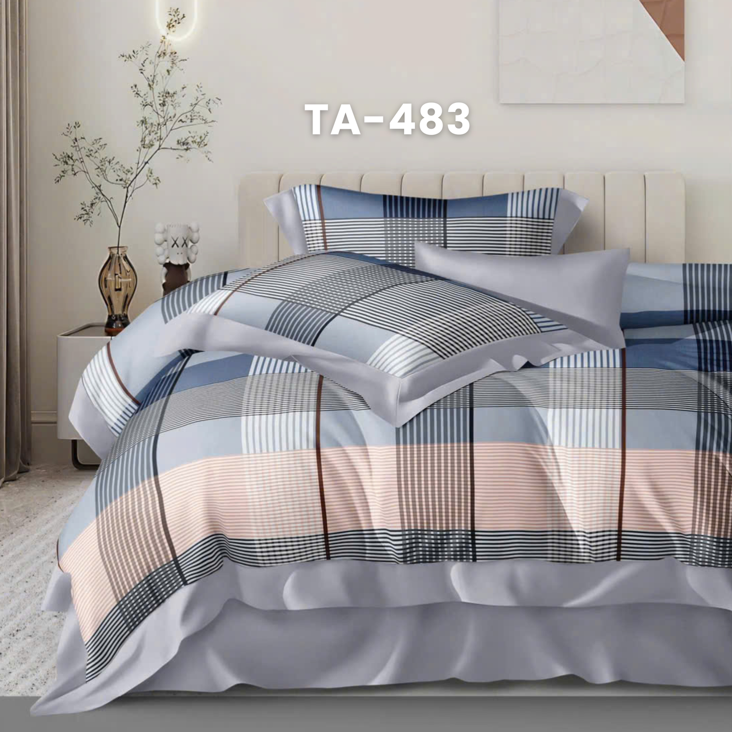 (Pre Order) 11-Piece Full Bedding Set - Patterned 100% Tencel