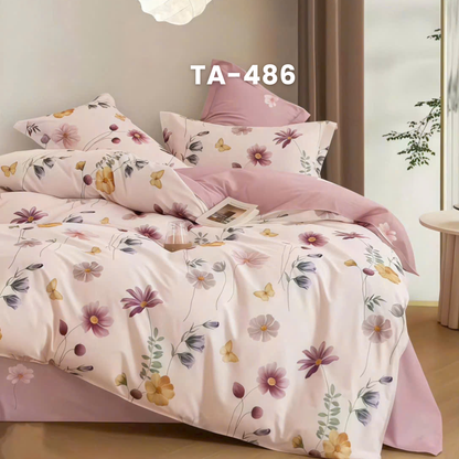 (Pre Order) 11-Piece Full Bedding Set - Patterned 100% Tencel