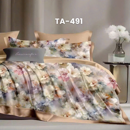 (Pre Order) 11-Piece Full Bedding Set - Patterned 100% Tencel