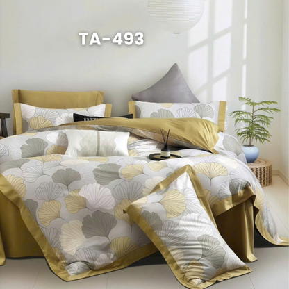 (Pre Order) 11-Piece Full Bedding Set - Patterned 100% Tencel