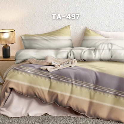 (Pre Order) 11-Piece Full Bedding Set - Patterned 100% Tencel