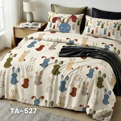 (Pre Order) Patterned 100% Tencel Basic Set - 1 Duvet cover, 1 Fitted sheet and 2 Pillow cases
