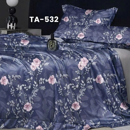 (Pre Order) Patterned 100% Tencel Basic Set - 1 Duvet cover, 1 Fitted sheet and 2 Pillow cases