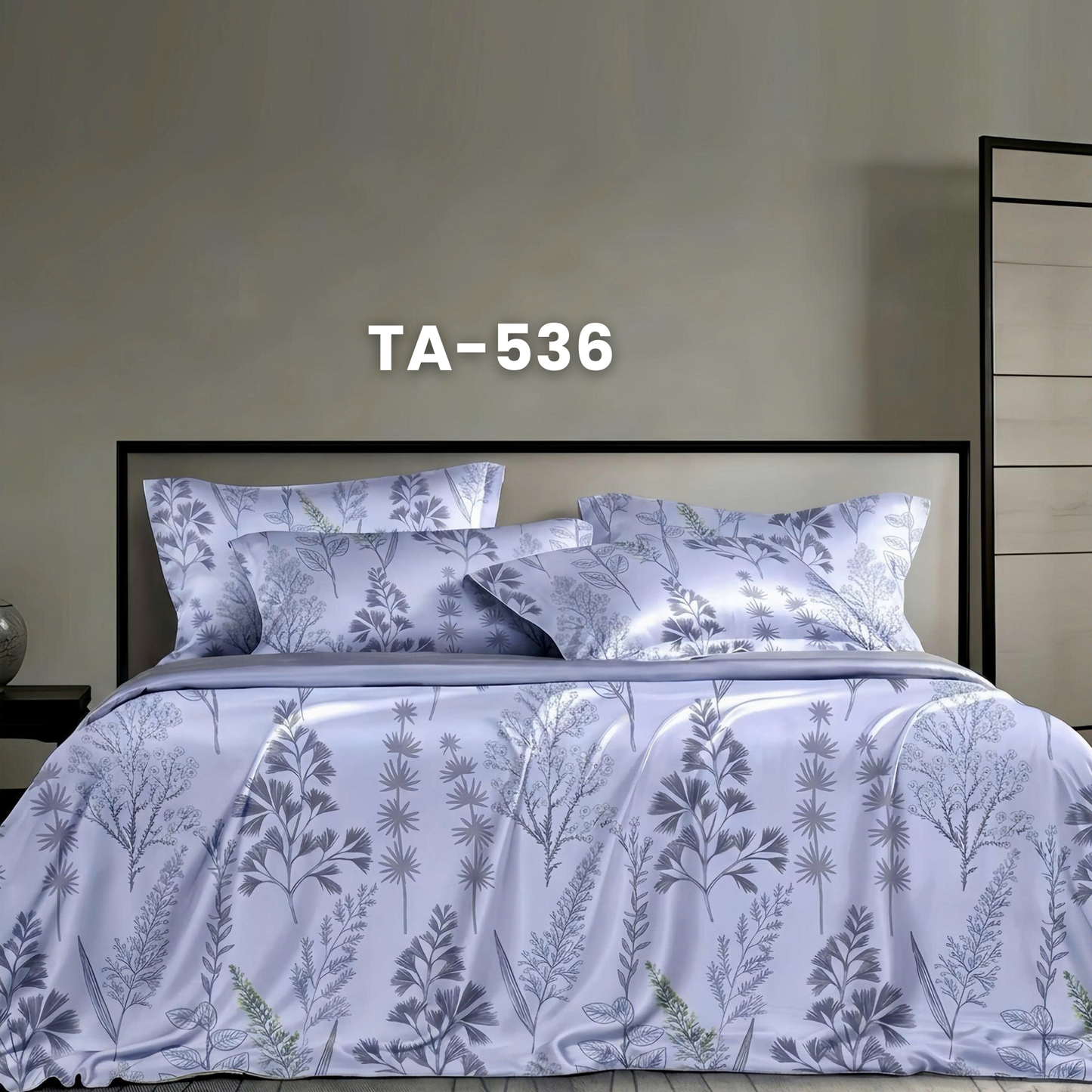 (Pre Order) Patterned 100% Tencel Basic Set - 1 Duvet cover, 1 Fitted sheet and 2 Pillow cases