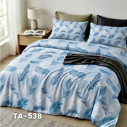 (Pre Order) Patterned 100% Tencel Basic Set - 1 Duvet cover, 1 Fitted sheet and 2 Pillow cases