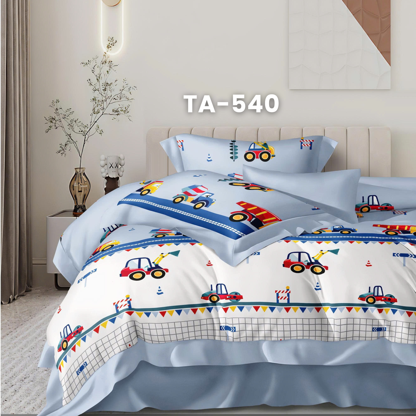 (Pre Order) Patterned 100% Tencel Basic Set - 1 Duvet cover, 1 Fitted sheet and 2 Pillow cases